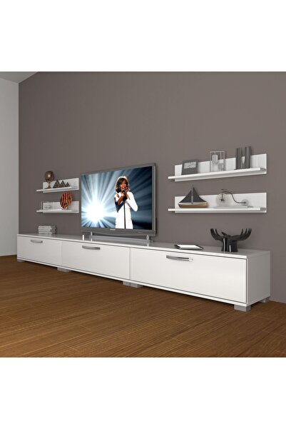 Decoraktiv Eko 270r Slm Tv Ünitesi Tv Sehpası - Parlak Beyaz