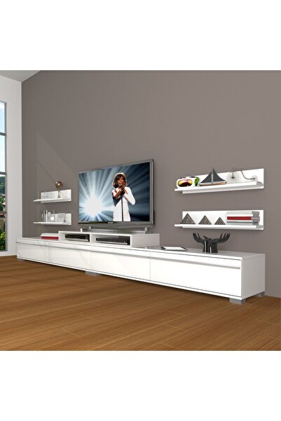 Decoraktiv Ekoflex 360r Mdf Tv Ünitesi Tv Sehpası - Parlak Beyaz