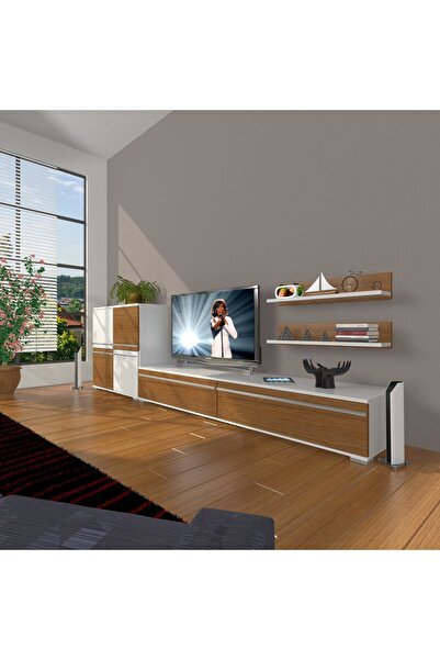 Decoraktiv Eko On Mdf Std Tv Ünitesi Tv Sehpası - Ceviz - Antrasit