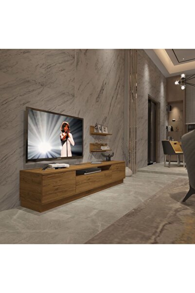Decoraktiv Trendstyle 4s Mdf Tv Ünitesi Tv Sehpası - Naturel Pera