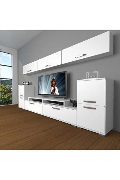 Decoraktiv Ekoflex 9 Slm Tv Ünitesi Tv Sehpası - Parlak Beyaz