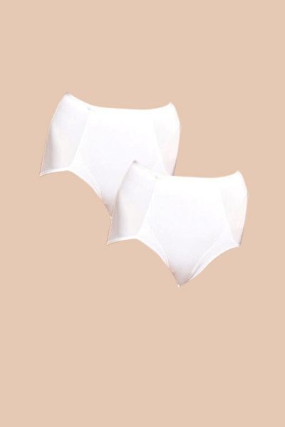 Kom White Seamless Corset - Women's 2-Piece Panties