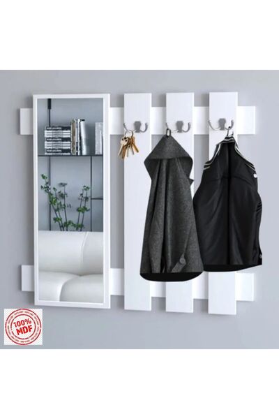 Ka-libra Aynalı Vestiyer Portmanto Ve Duvar Askısı(%%MDF).