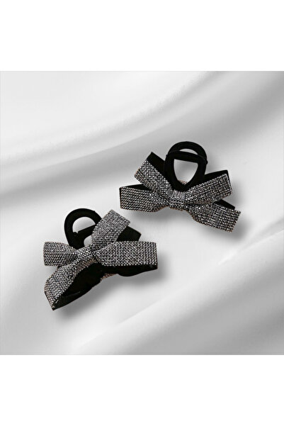 REBORN DESIGN حجر الزركون مطلي باللون الأسود بإبزيم مزلاج 8 سم