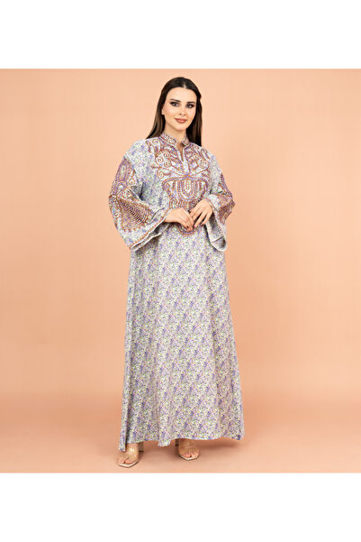 IKKXA جلابية من الكريستال والخيوط الأنيقة