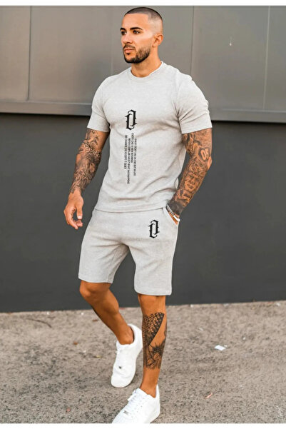 Frisson Vertical" Printed Shorts and T-shirt Set