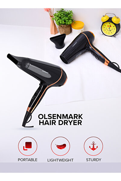 Olsenmark 2 Speed Control & 3 Level Heat Hair Dryer OMH4075 Olsemark