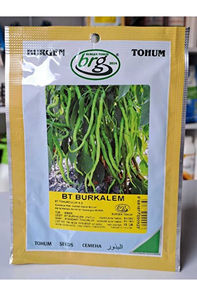 Bursa Tohumculuk Burkalem Tatlı Kıl Biber Tohumu 10gr.