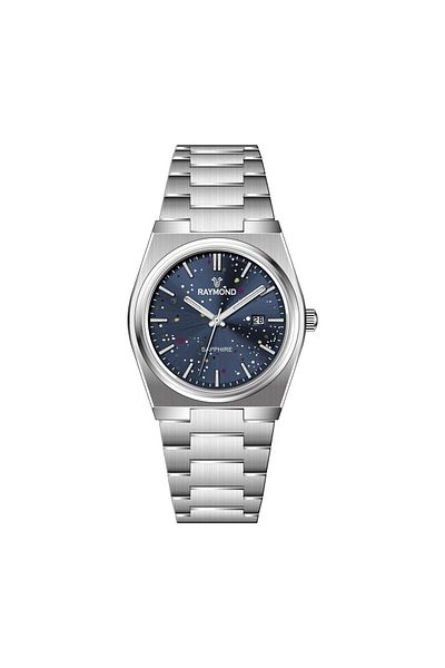 Raymond Rym-280269 Men's Wristwatch - Stainless Steel - 2 Year Warranty