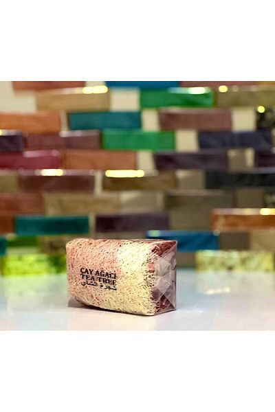 SABUNCU BABA Natural Pumpkin Fiber Tea Tree Soap