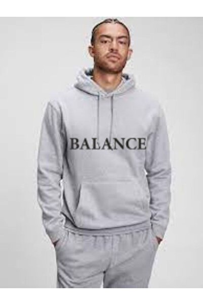 HOFFNUNG sweatshirt gray printed cotton oversize