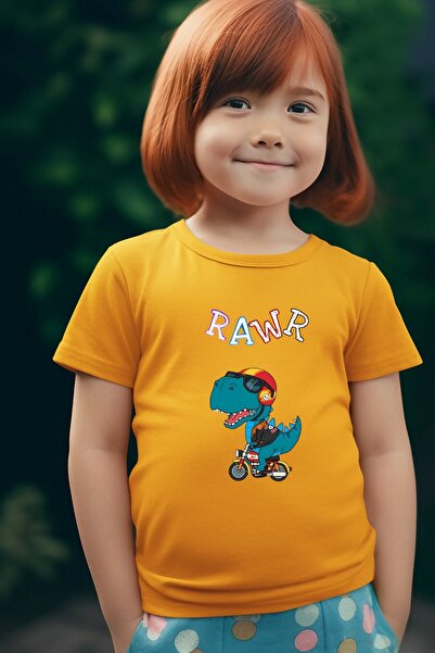 oneagılyazı Rawr Štampano Dete Oversize kroj T-shirt