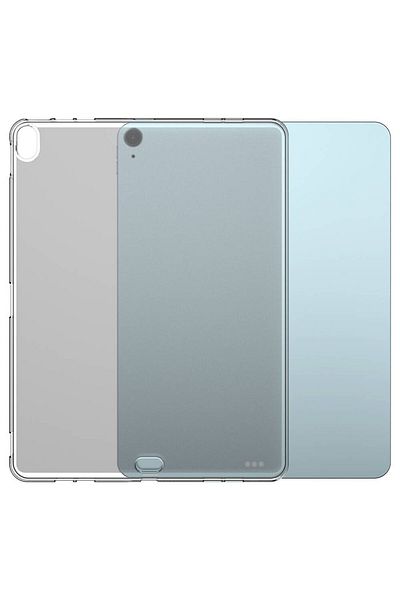 zore iPad Air 11 2024 Case Zore Tablet Super Silicone Cover - Transparent
