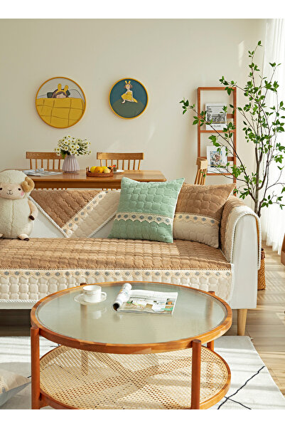 sharpdo Four Seasons Corduroy Sofa Seat Cushion Sofa Cover 110*240CM(Pillowcase Not Included)