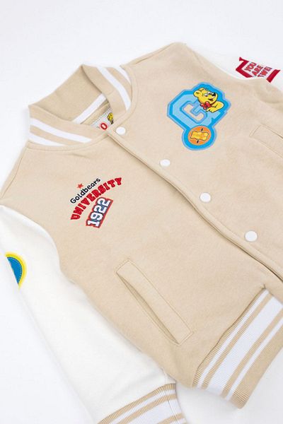 Haribo 4-10 Years Licensed Haribo Unisex Children's College Jacket - Latte