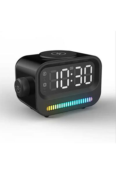sharpdo 6-In-1 Multifunctional Smart Wireless Charging Bluetooth Speaker