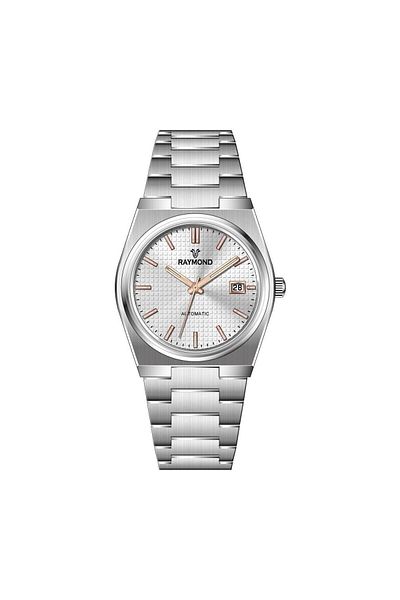 Raymond Rym-280268 Automatic Men's Wristwatch - 2 Year Warranty - Stainless Steel