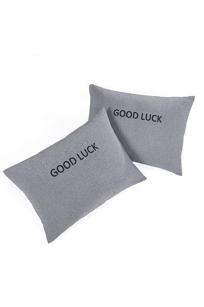 Eponj Home Good Luck Printed 2-Piece Smoked Pillowcase