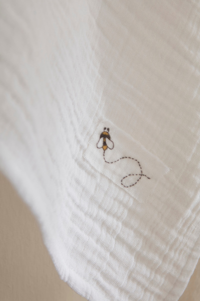 Karaca Home 100% Cotton 2-Piece Baby Muslin Set Bathrobe Yellow