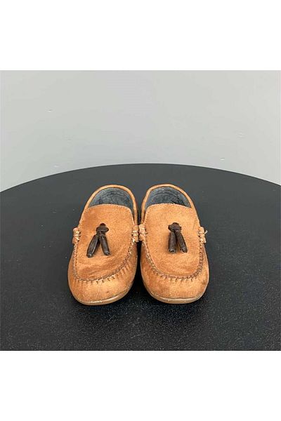 jadeer Pantofi Sema pentru băiat din piele intoarsa, bronz T124
