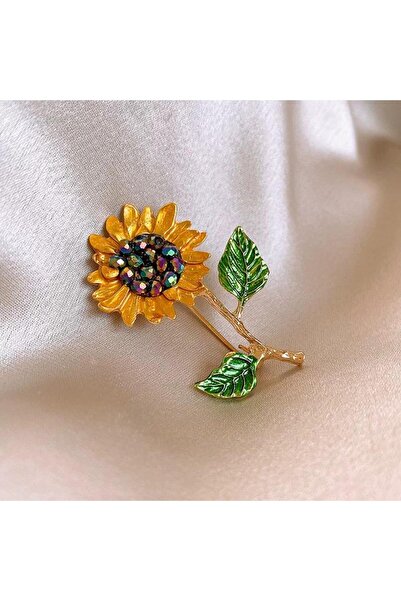 Pelin Aksesuar Ay Çiçeği Broş