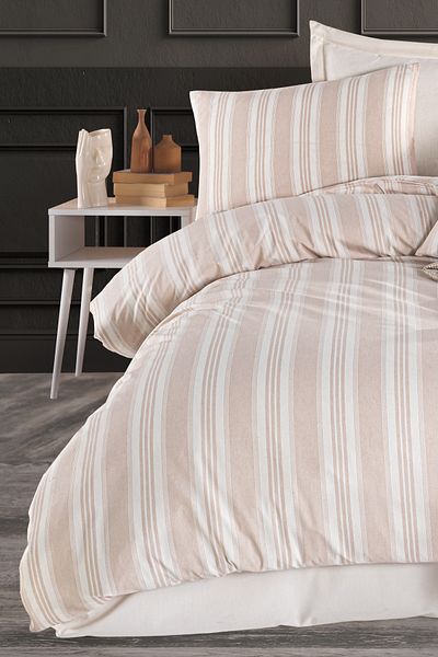 Eponj Home Σετ Παπλωματοθήκης Μονό Soft Line Sport ριγέ