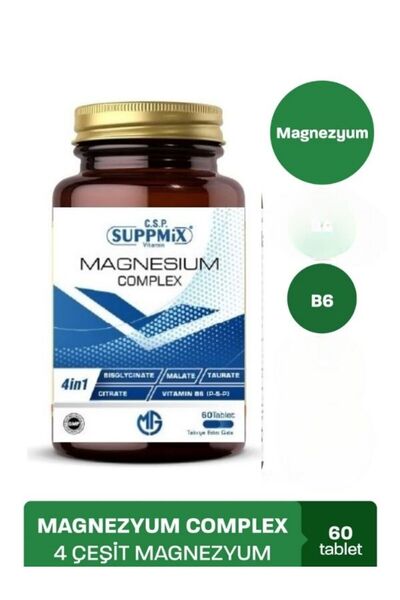 suppmix Magnezyum Complex B6 Vitamini 60 Tablet