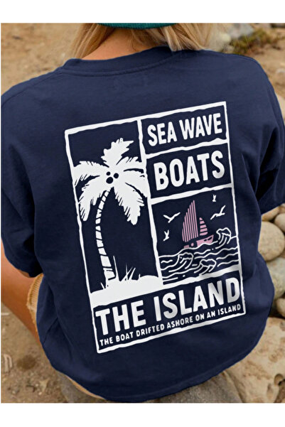 Revasser Unisex Γυναικεία/Ανδρικά BOATS Πολύχρωμο μπλουζάκι με ειδική στάμπα,...