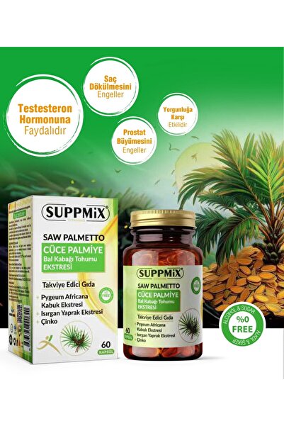 suppmix Saw Palmetto-bal Kabağı Isırgan Complex 60 Kapsül