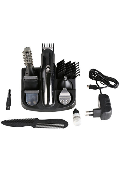 COOYA 11-In-1 Super Grooming Kit,Stainless Steel Material,Adjustable Length,Precision Trimmer,Black