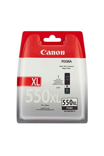 Canon PGI-550XL PGBK 7250-5450-6350 Mür.Krtş.22ML (Orjinal)