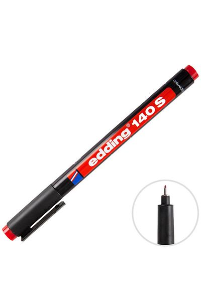Edding Brand: Eddıng 140 S Permanent Acetate Pen with 0.3 mm Tip Red 10 Pieces Category: Ballpoint Pen