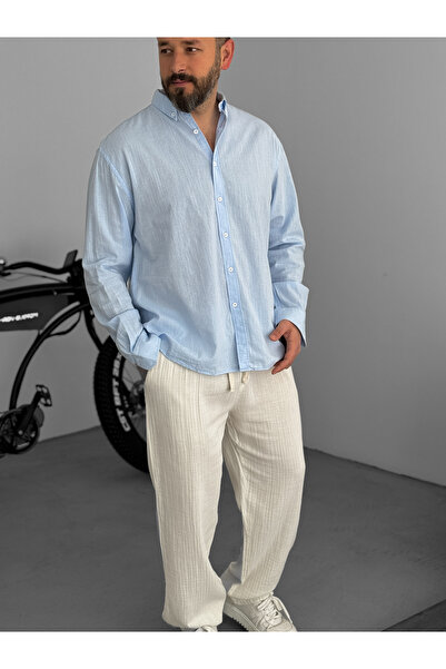 BYBASICMAN Ανοιχτό μπλε Fresh Fabric Basic πουκάμισο G-5138/12