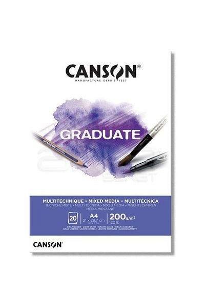 Canson Caiet de desen de grad 200gr A4 20 coli