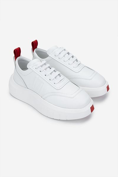 Valmenti Men's Genuine Leather White Sneakers & Sports Shoes