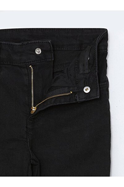 LC Waikiki LCWK Beli Ayarlanabilir Lastikli Kız Çocuk Kargo Jean Pantolon