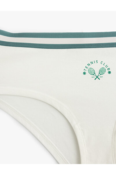 Koton Бавовняні труси-хіпстери з високою талією та принтом для жінок