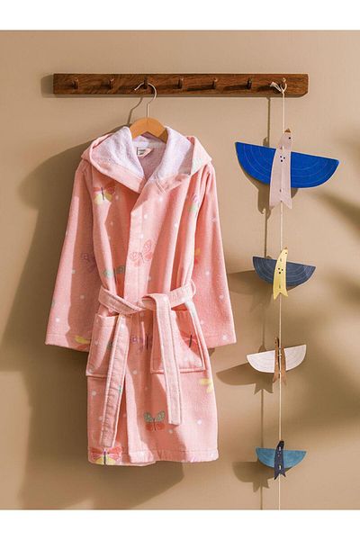 LC Waikiki LCW HOME Μικτό εμπριμέ μπουρνούζι για κορίτσι