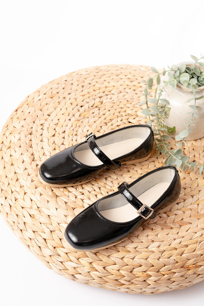 Slipcat Stl-108 Buckle Ballerina Casual Women's Shoes Ballerinas