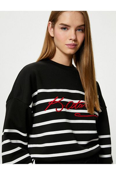 Koton Ataturk Printed Sweatshirt Cotton Long Sleeve Crew Neck 100th Anniversary Special