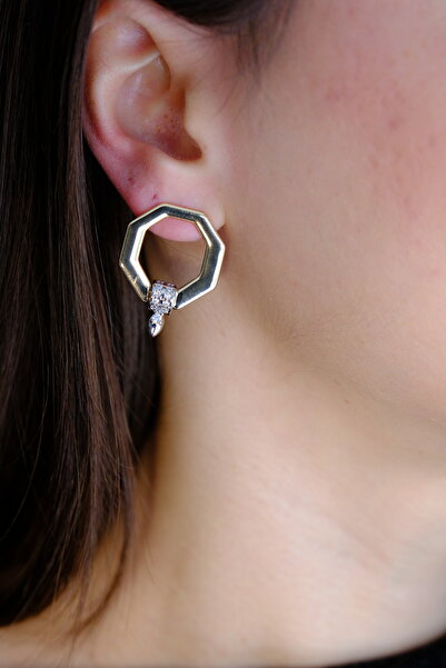 mysteriajewelry Special Series Stone Detailed Geometric Earrings