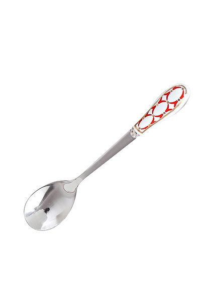 sharpdo European Stainless Steel Coffee Spoon Tea Spoon With Ceramic Handle