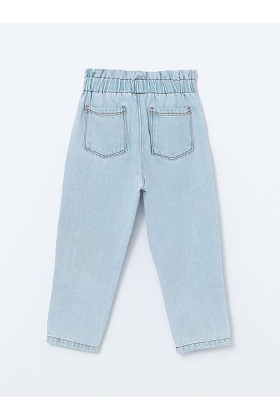LC Waikiki Blue Elastic Waist Girls' Jeans