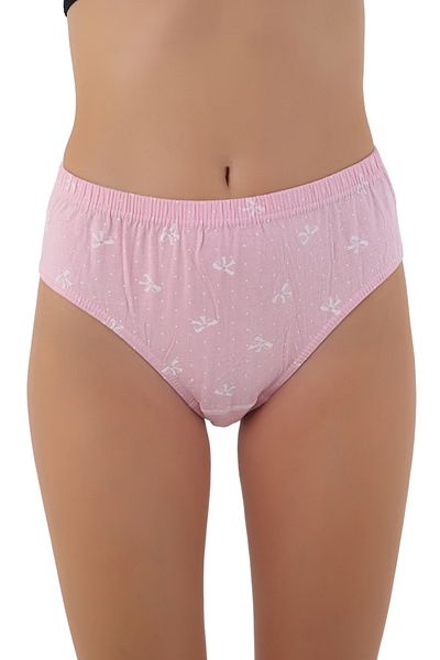 CENNETOĞLU Chiloți roz cu talie înaltă, 100% bumbac, cu model cu fundă – Eleganță și naturalitate!