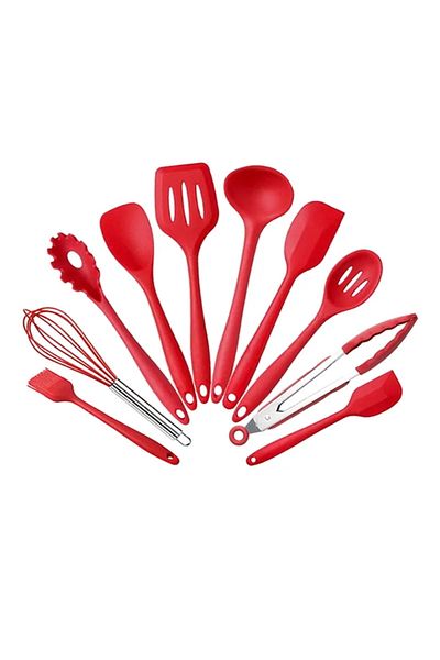 sharpdo 10-Piece Kitchenware Set Red