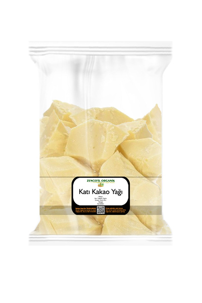 Zencefil Organik Katı Kakao Yağı 500 Gr. Saf Yenilebilir Katı Kakao Yağı 0,5 Kg.