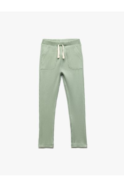 Koton Cotton Waist Lace up Pocket Detailed Sweatpants