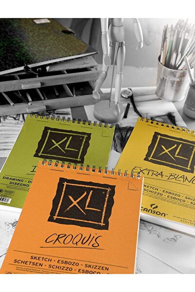 Canson Extra Blanc XL - Sketch Block with Spiral, A5 90Gr