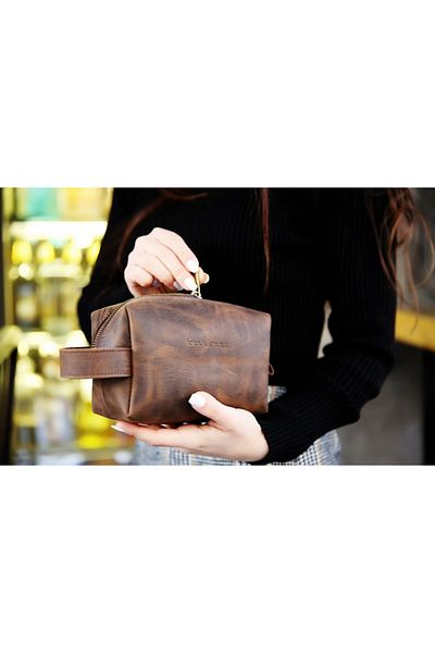 PLM Size X G6 Brown Leather Care and Travel Bag