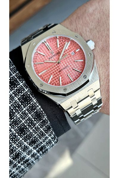 Raymond Rym-2110 Raymond Automatic Men's Wristwatch - Sapphire Glass and Stainless Steel - 2 Years Warranty